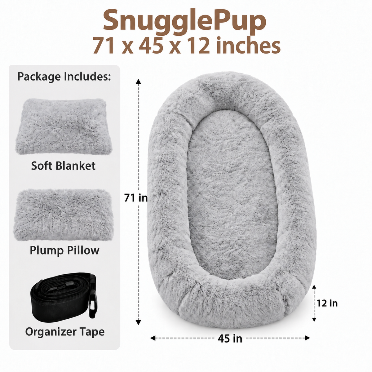 SnugglePup™ - Human Dog Bed