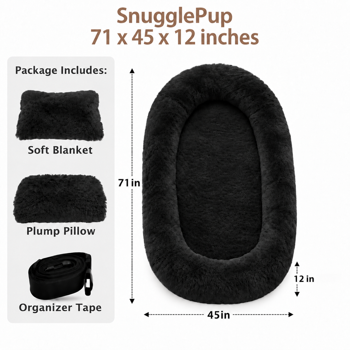 SnugglePup™ - Human Dog Bed