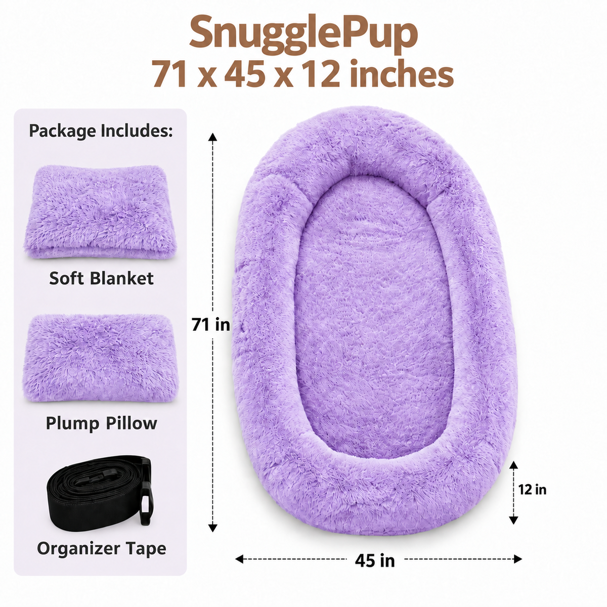 SnugglePup™ - Human Dog Bed