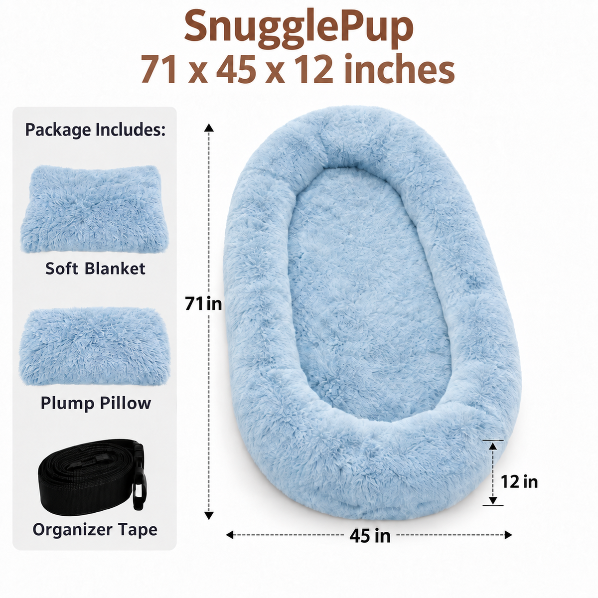 SnugglePup™ - Human Dog Bed